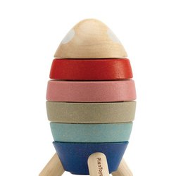 Plan Toys - Układanka rakieta - barwy sadu