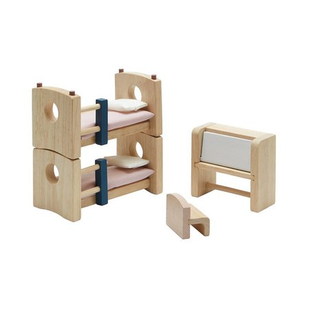 Plan Toys - Mebelki dla lalek - pokój dziecięcy - barwy sadu
