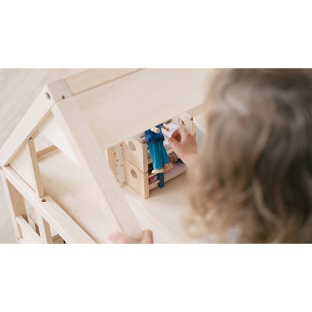Plan Toys - Mebelki dla lalek - pokój dziecięcy - barwy sadu