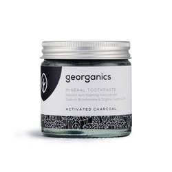 Georganics, Mineralna pasta do zębów w słoiku Activated Charcoal, 120ml GEORGANICS