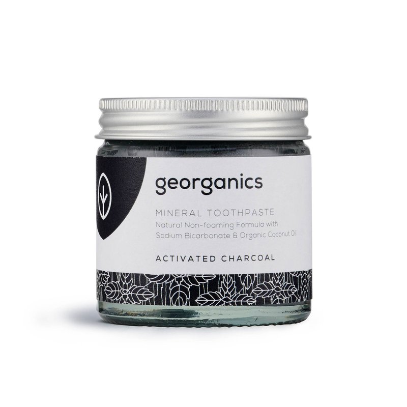 Georganics, Mineralna pasta do zębów w słoiku Activated Charcoal, 120ml GEORGANICS
