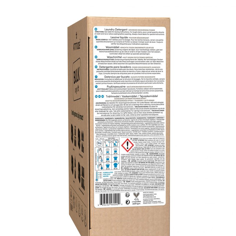 Attitude, Płyn do prania, Kwiaty Polne (Wildflowers) 160 prań, 4L ATTITUDE