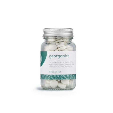 Georganics, Naturalne tabletki do mycia zębów, Spearmint, 120 tabletek GEORGANICS