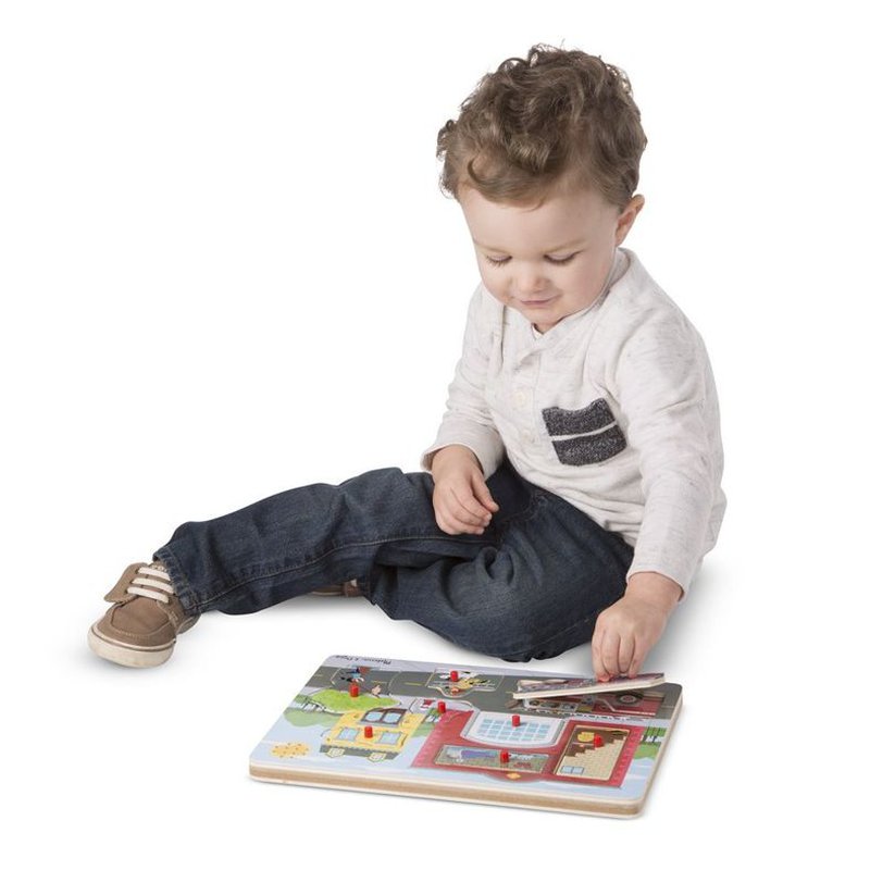 Duplikat# Melissa&Doug® - Melissa, Układanka dźwiękowa – Straż Pożarna