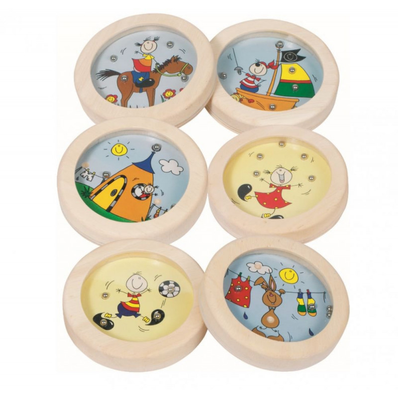 Goki® - GOKI Gra zręcznościowa kuleczka do dołeczka Wesołe Ludziki