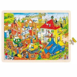 Goki® - Puzzle motyw Budowa...