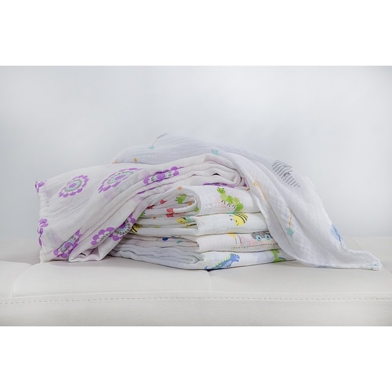 Lulujo Kocyk Muślinowy Leśni Przyjaciele