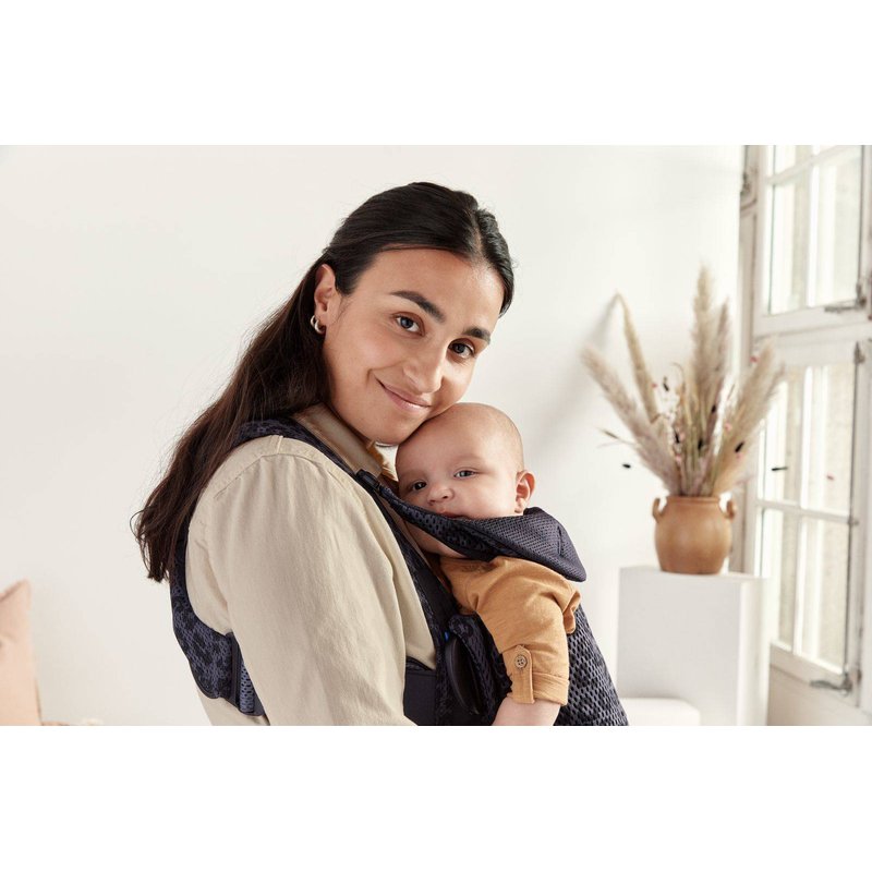 BABYBJORN MOVE 3D Mesh - nosidełko, Antracyt/Leopard