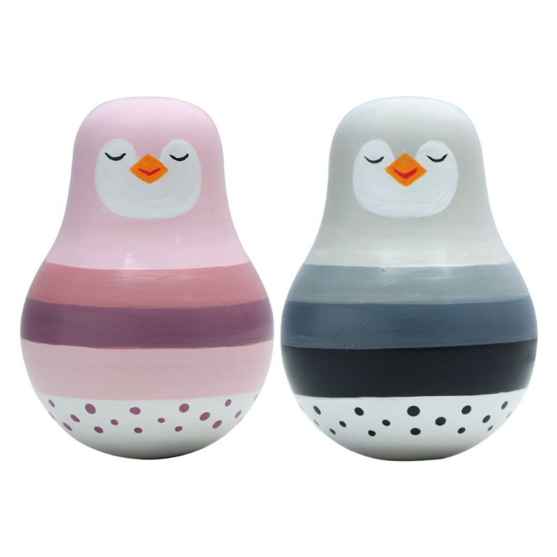 Magni - Wańka Wstańka tańczący Pingwinek drewniany