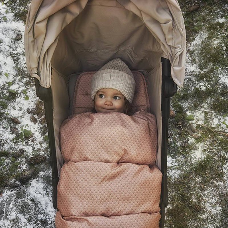 Elodie Details - śpiworek i wkładka do wózka 2w1 - Pink Noveau