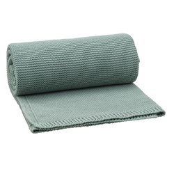 Fresk Tkany kocyk z bawełny organicznej 80 x 100 cm Uni Chinoise green FRESK