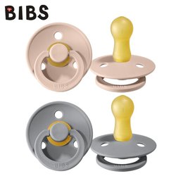 BIBS 2-PACK CLOUD & BLUSH M Smoczek Uspokajający kauczuk Hevea