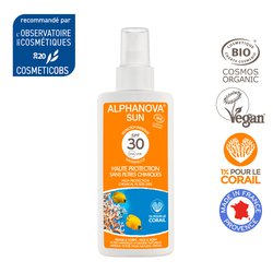 Alphanova Sun Bio Spray Przeciwsłoneczny, filtr SPF30, 125g ALPHANOVA SUN