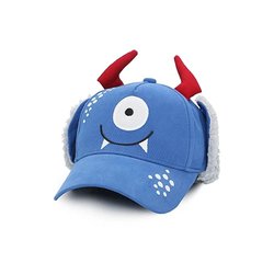 FlapJack Czapka Dziecięca z Daszkiem i Nausznikami 3D Potworek M