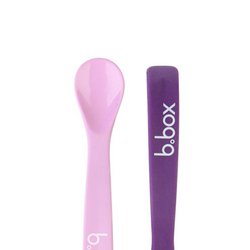 Silikonowe łyżeczki 2 szt., różowo-fioletowe, b.box