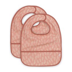 Jollein - Baby & Kids - Jollein - 2 śliniaczki wodoodporne MEADOW ROSEWOOD