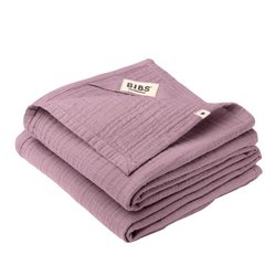 BIBS 2 pieluszki 100% GOTS organic cotton 70 x 70 Heather