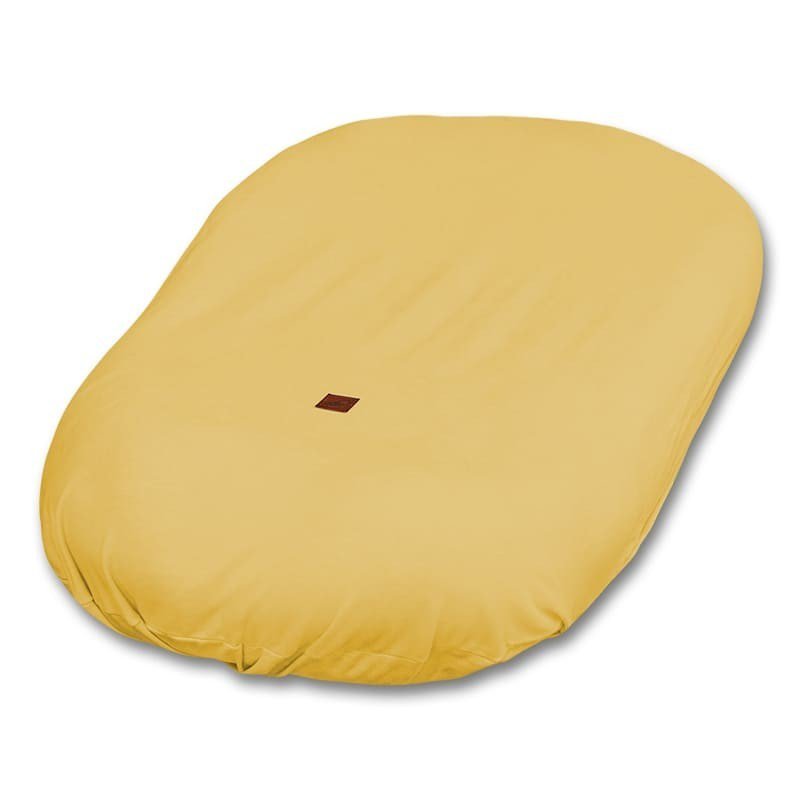 Hi Little One - pokrowiec na kokon gniazdko dla Noworodka GOTS NEWBORN NEST COVER MUSTARD