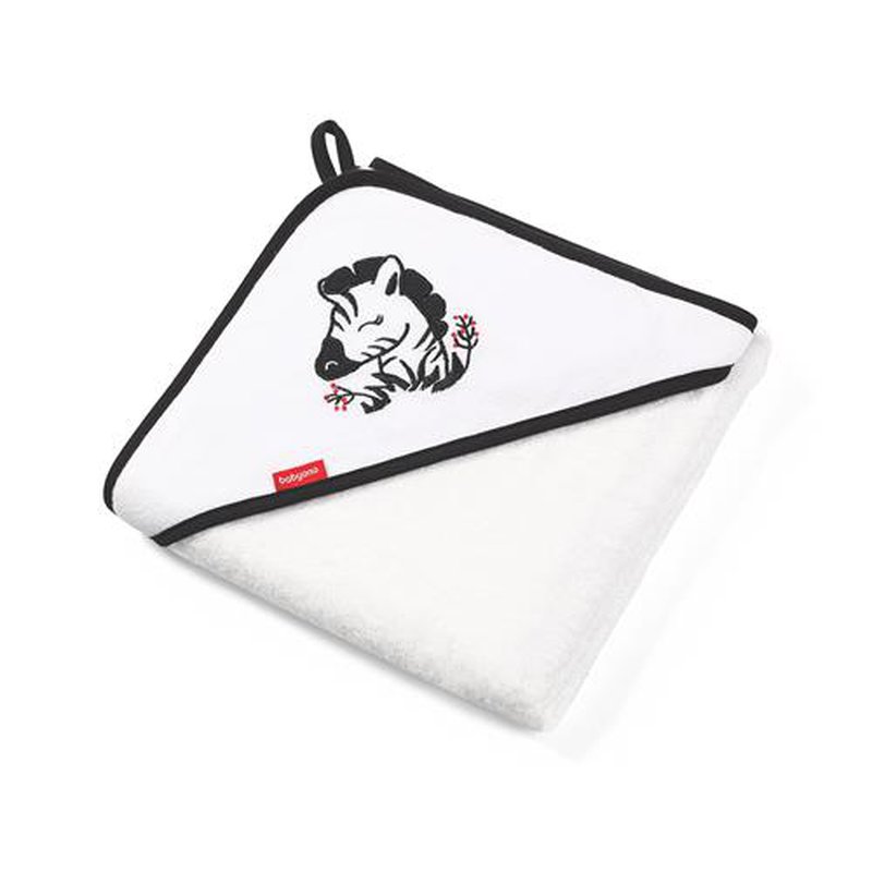 BABYONO - 343/01 Okrycie kąpielowe bambusowe - ręcznik z kapturkiem NATURAL BAMBOO 85x85cm