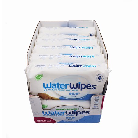 WaterWipes, BIO, Chusteczki nawilżane wodne, 60 szt. x12, KARTON WATERWIPES WaterWipes, BIO, Chusteczki nawilżane wodne, 60 szt. x12, KARTON WATERWIPES