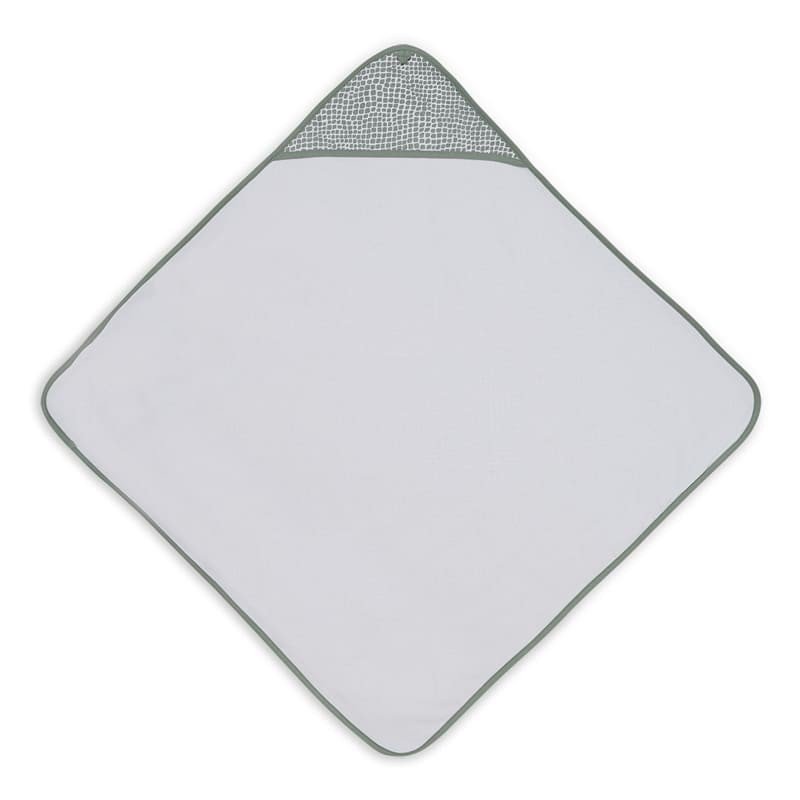 Jollein - Baby & Kids - Jollein - Ręcznik kąpielowy z kapturem 75 x 75 cm SNAKE ASH GREEN