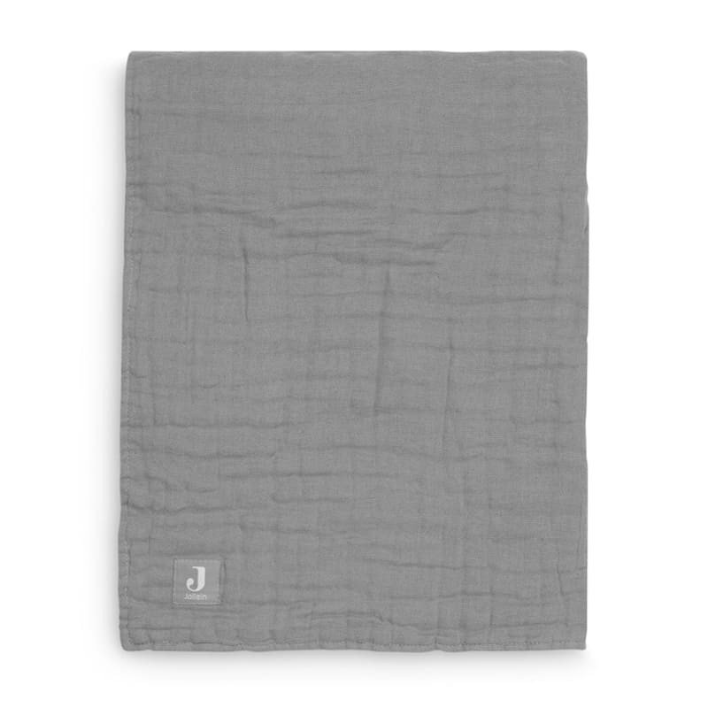 Jollein - Baby & Kids - Jollein - Kocyk muślinowy cotton  75 x 100 cm Storm Grey