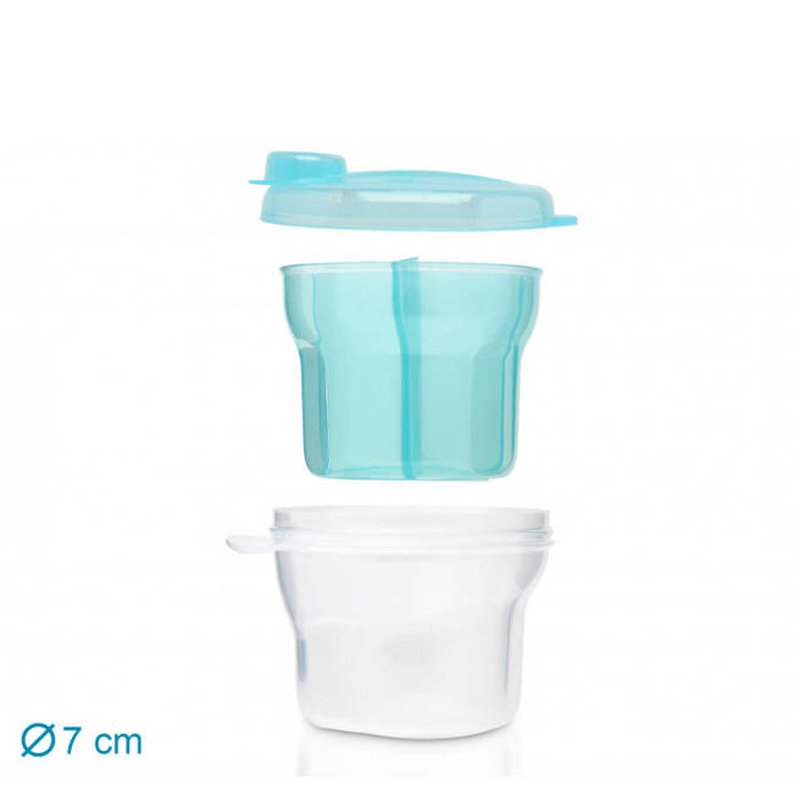 POLSKA - Trójdzielny pojemnik na mleko w proszku, niebieski, Kiokids