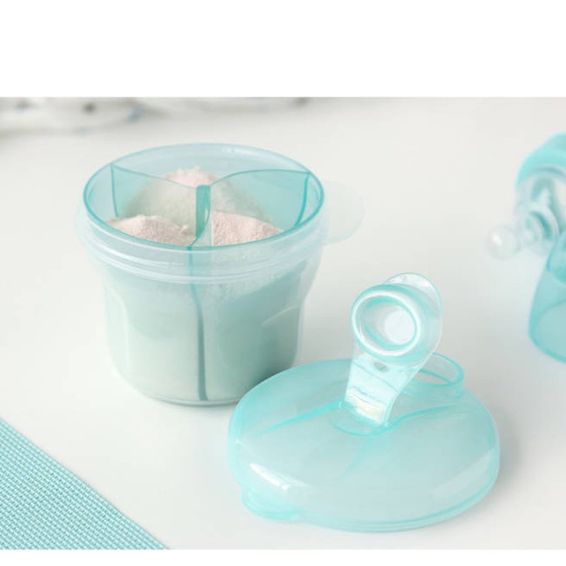 POLSKA - Trójdzielny pojemnik na mleko w proszku, niebieski, Kiokids
