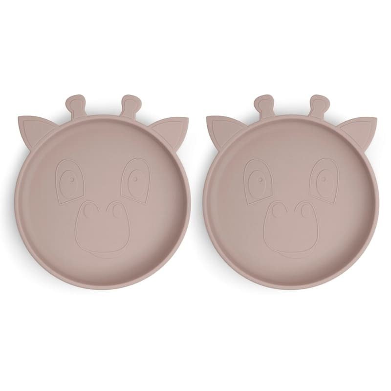nuuroo - 2 talerzyki silikonowe Giraf Woodrose NUUROO