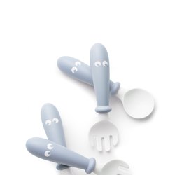 BABYBJORN - sztućce, 4 szt. Powder Blue