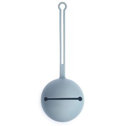 Mushie - Etui na smoczek do wózka Kula Ball Powder Blue mushie
