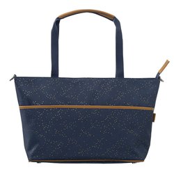 Fresk Torba do wózka Złote kropki Indigo FRESK