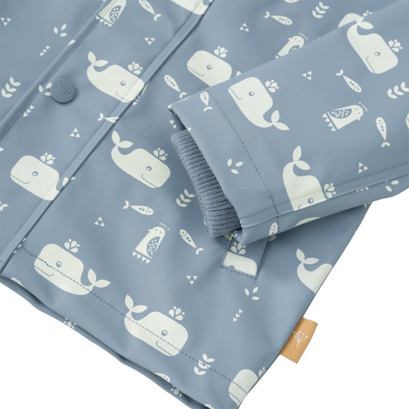 Fresk Kurtka przeciwdeszczowa 98 cm (3 lata) Wieloryb Blue fog FRESK