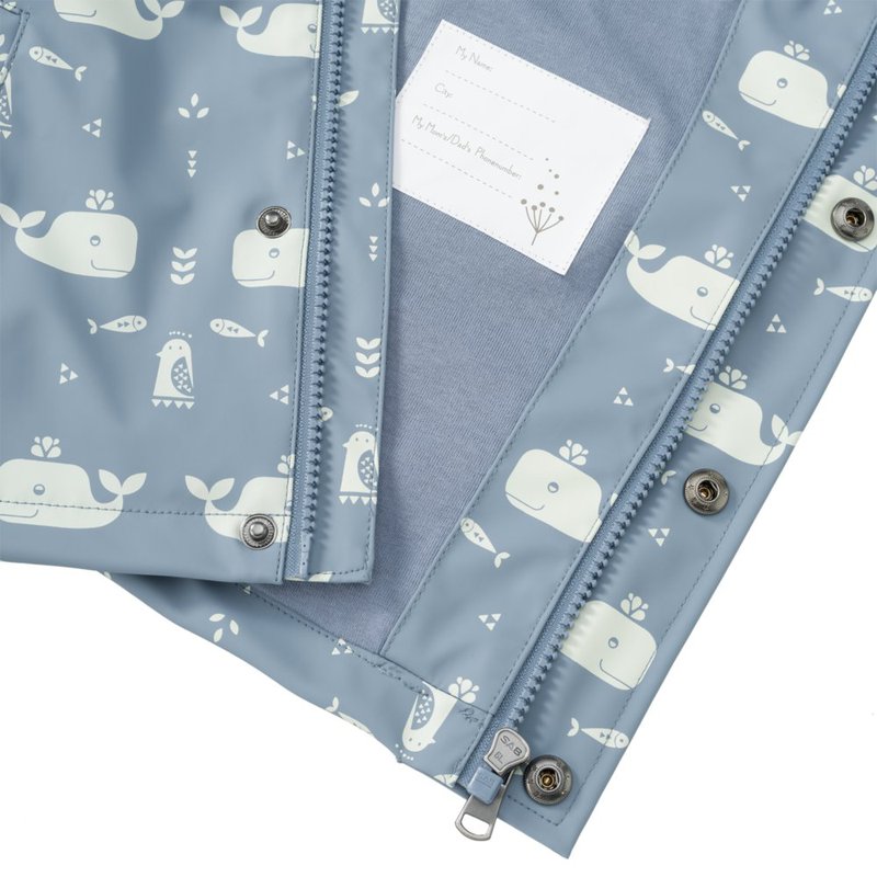 Fresk Kurtka przeciwdeszczowa 98 cm (3 lata) Wieloryb Blue fog FRESK