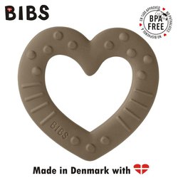 BIBS BABY BITIE HEART Dark Oak gryzak dla niemowlaka
