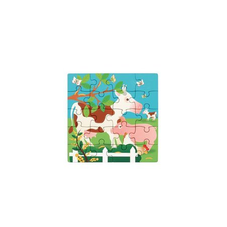 Scratch, Puzzle magnetyczne - książka podróżna Farma 2 obrazki 40 elem.