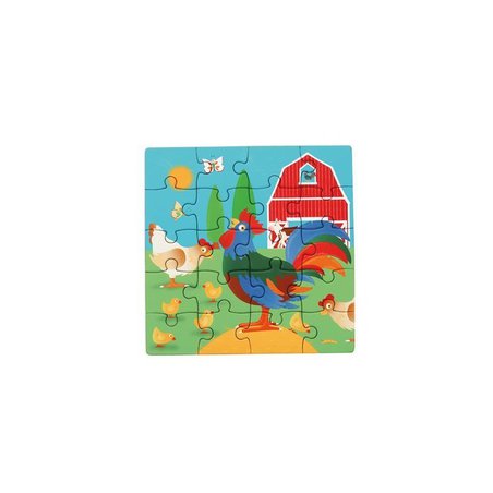 Scratch, Puzzle magnetyczne - książka podróżna Farma 2 obrazki 40 elem.