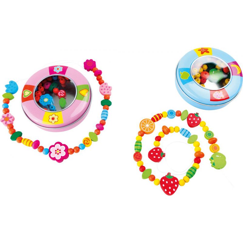 Sfd - Kolorowe koraliki w metalowym pudełeczku