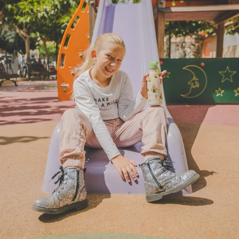 COOLBOTTLES - Cool Bottles Butelka termiczna Kids 260 ml Triple cool Indian tribe