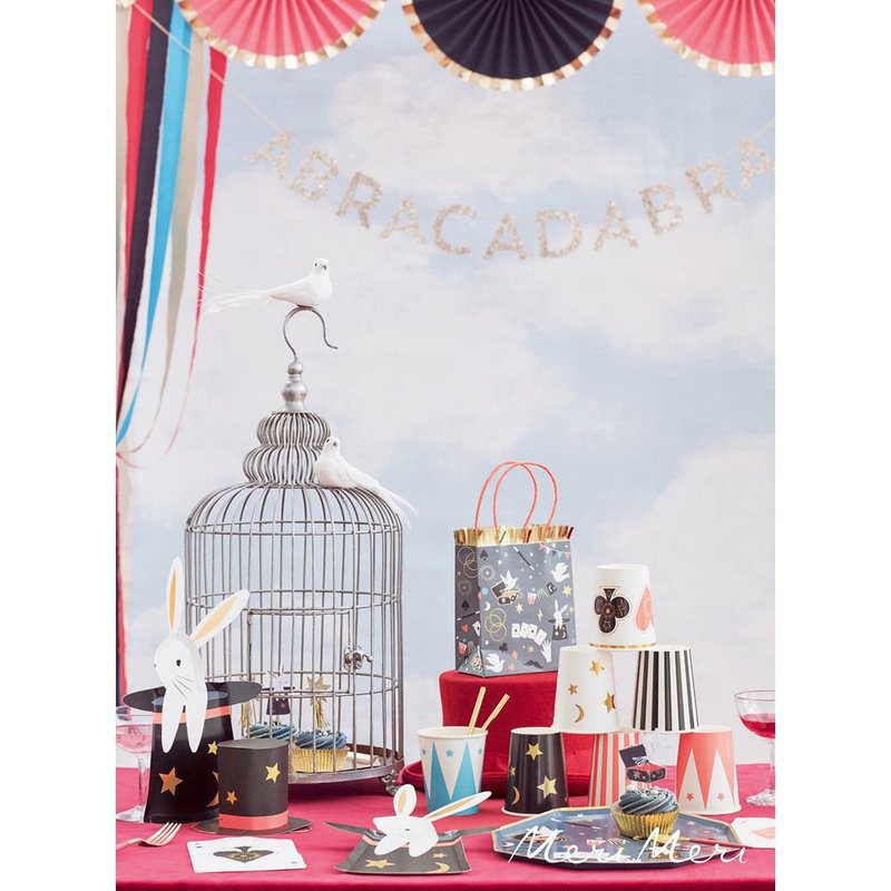 Meri Meri - Talerzyki Królik w kapeluszu Abrakadabra