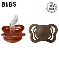 BIBS COUTURE 2-PACK SAGE RUST & MOCHA S Smoczek Anatomiczny silikonowy
