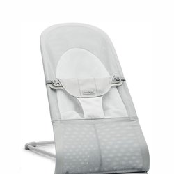 BABYBJORN - leżaczek BALANCE SOFT MESH - Szary/Biały