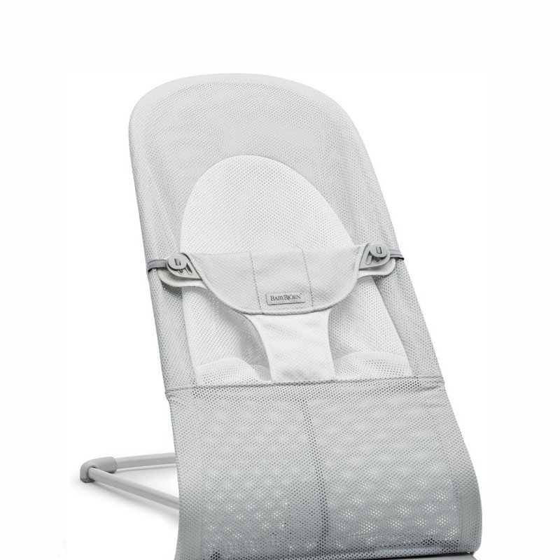 BABYBJORN - leżaczek BALANCE SOFT MESH - Szary/Biały