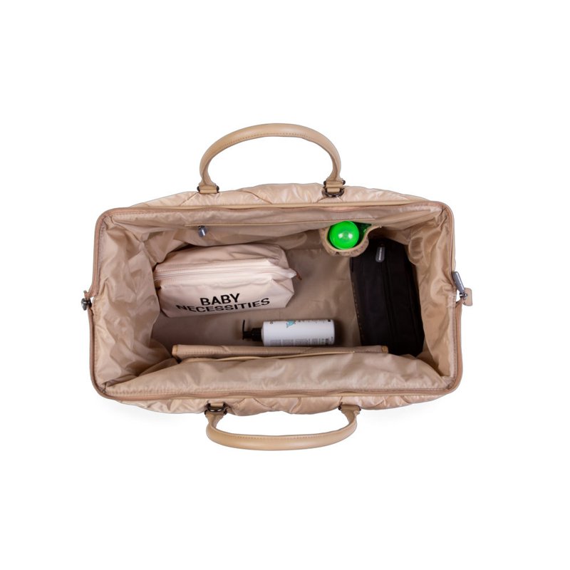 Childhome Torba Mommy bag Pikowana Beżowa CHILDHOME