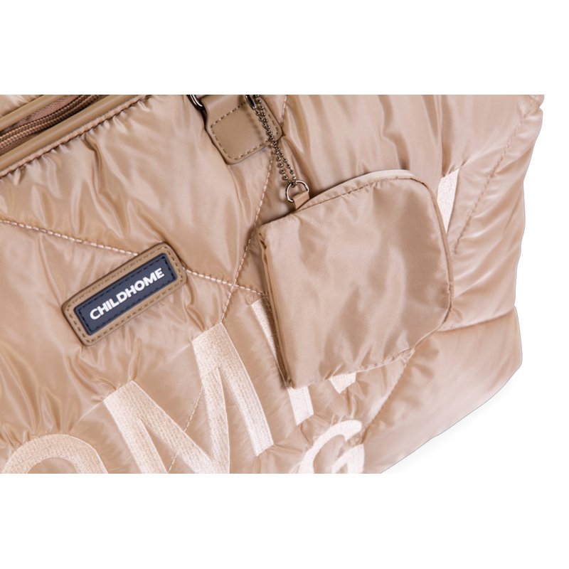Childhome Torba Mommy bag Pikowana Beżowa CHILDHOME