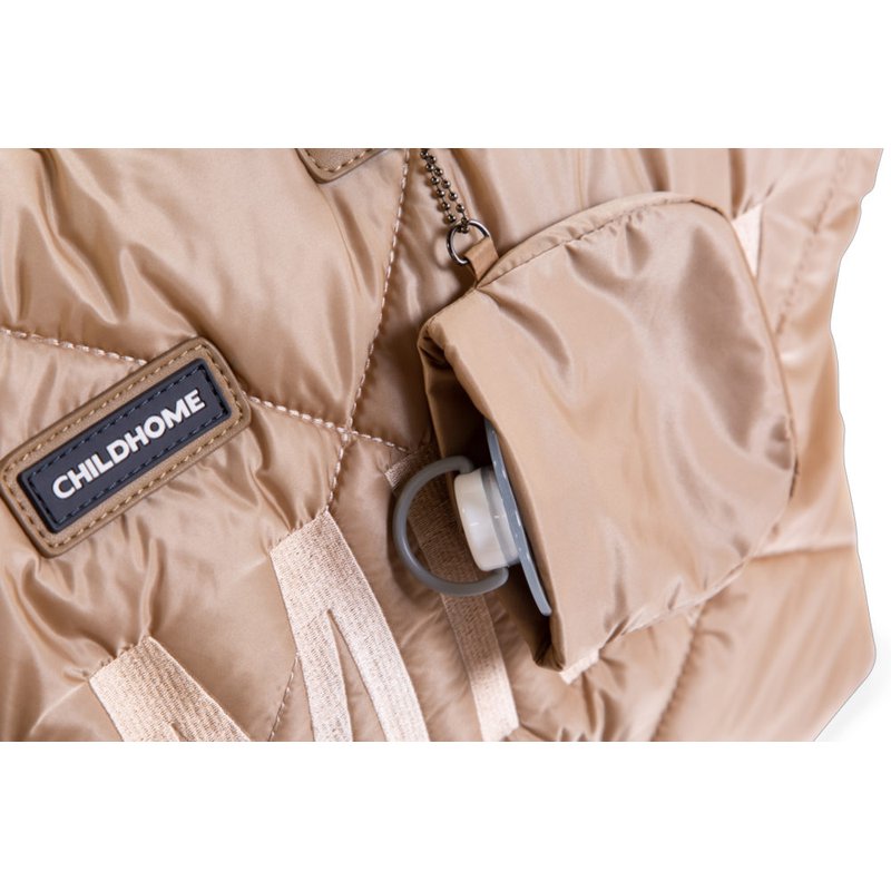 Childhome Torba Mommy bag Pikowana Beżowa CHILDHOME