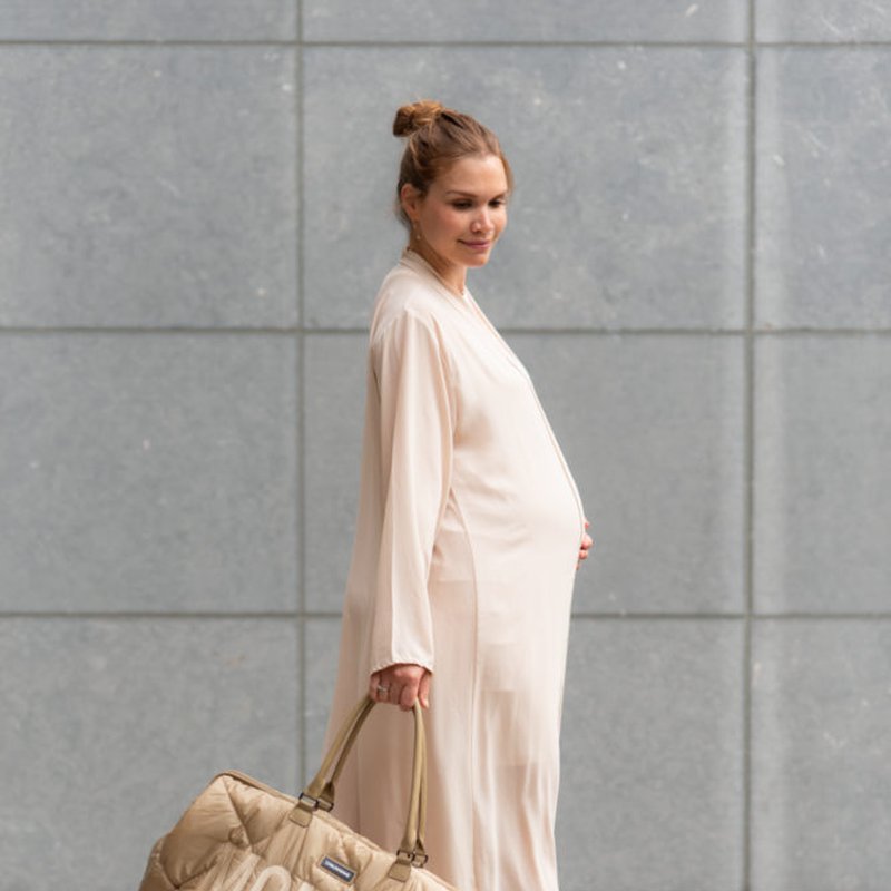 Childhome Torba Mommy bag Pikowana Beżowa CHILDHOME