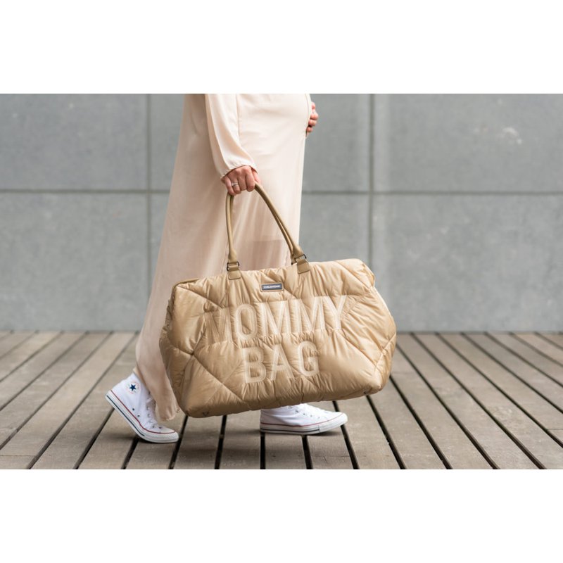 Childhome Torba Mommy bag Pikowana Beżowa CHILDHOME