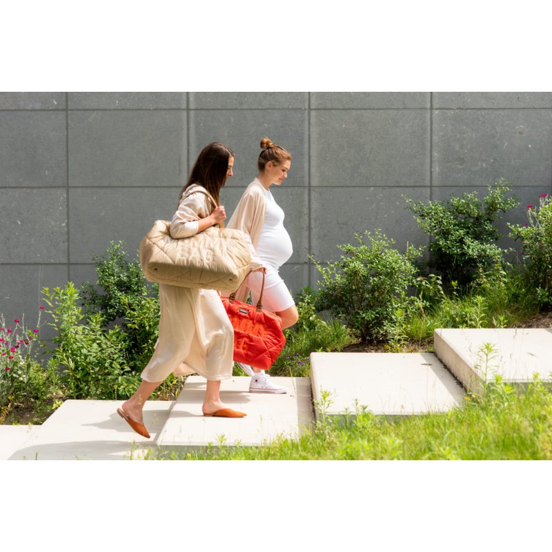 Childhome Torba Mommy bag Pikowana Beżowa CHILDHOME