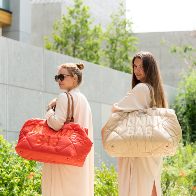 Childhome Torba Mommy bag Pikowana Beżowa CHILDHOME